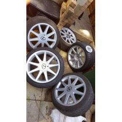 18" borbet tte alloys and tyres