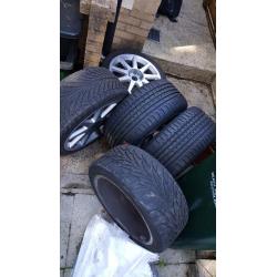 18" borbet tte alloys and tyres