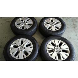 Volkwagon T5, Set of 4, 16 inch alloys. Immaculate condition with excellent tyres.