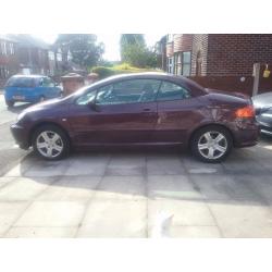 Peugeot 307cc 3 door Cabrolet 83k miles For Sale