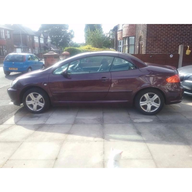 Peugeot 307cc 3 door Cabrolet 83k miles For Sale