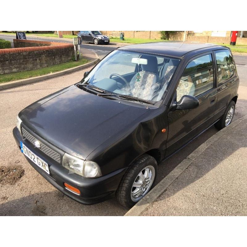 Suzuki Alto GL 993cc Petrol 5 speed manual 3 door 02 Plate 01/03/2002 Black