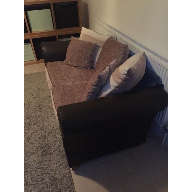 2 Seater Sofa Brown