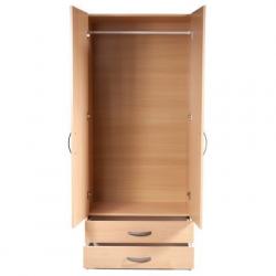 FITTED 2 DOOR WARDROB CUPBOARD WITH MIRROR/DRAWERS- Brand New