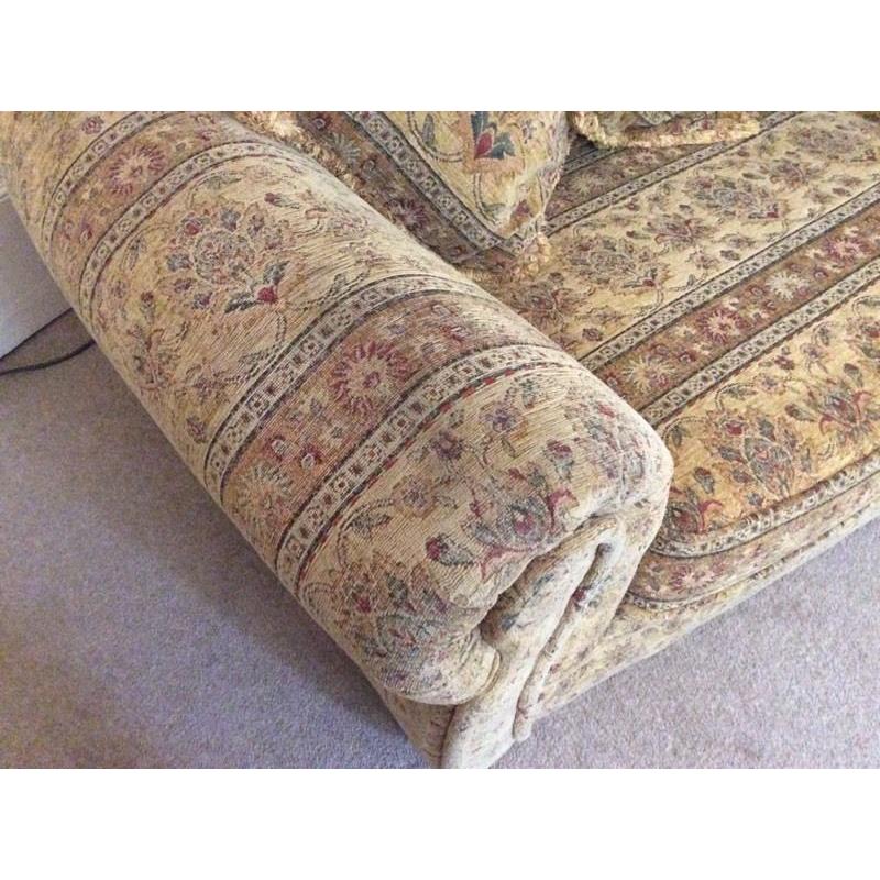 4 seater tapestry sofa good condition