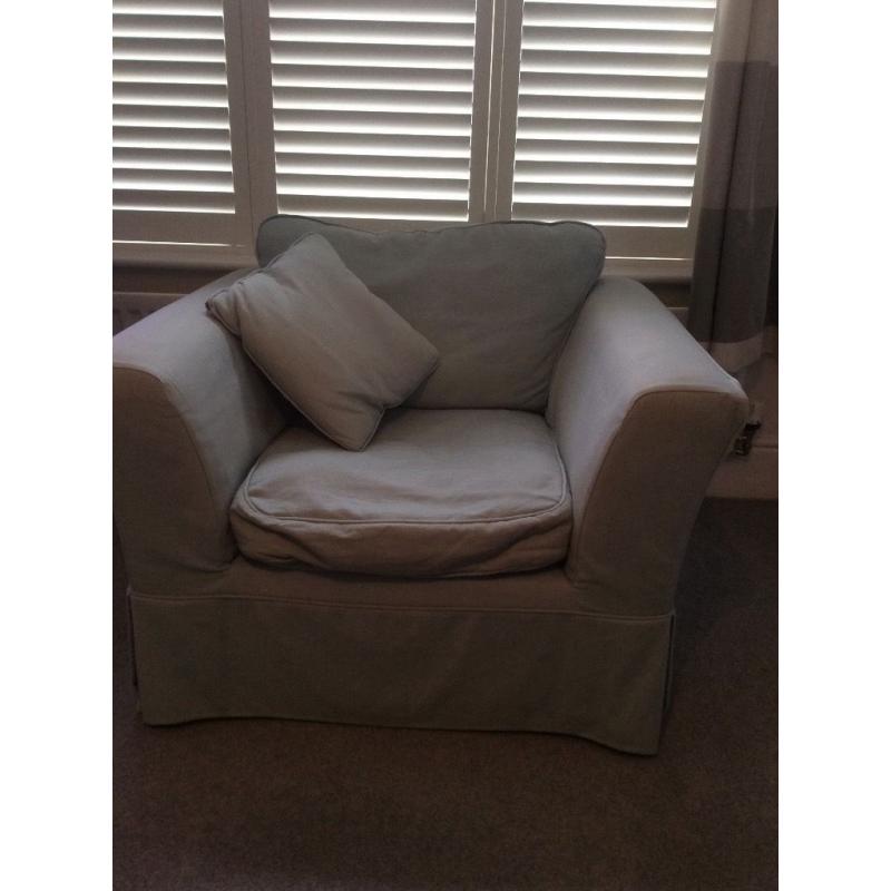 Duck egg blue Sofa Workshop armchair for sale