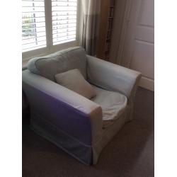 Duck egg blue Sofa Workshop armchair for sale