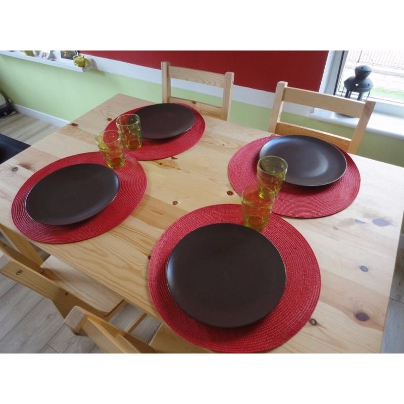 Dinning table & 4 chairs