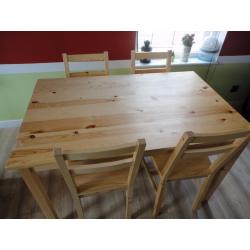 Dinning table & 4 chairs