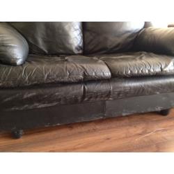 Leather sofa