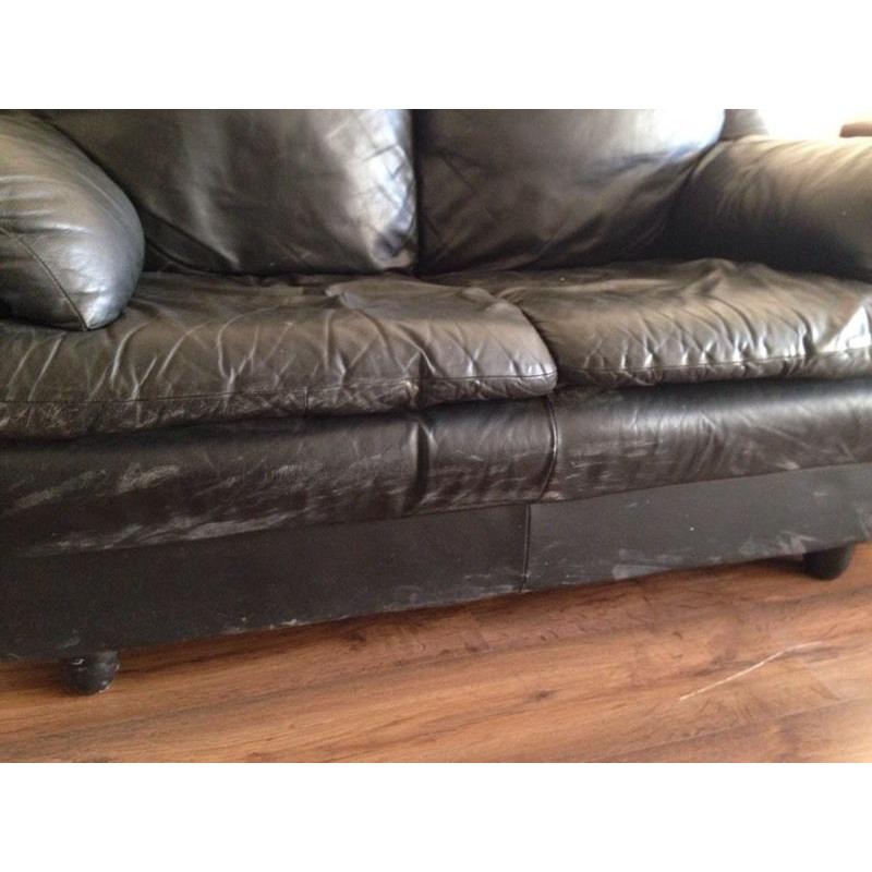 Leather sofa