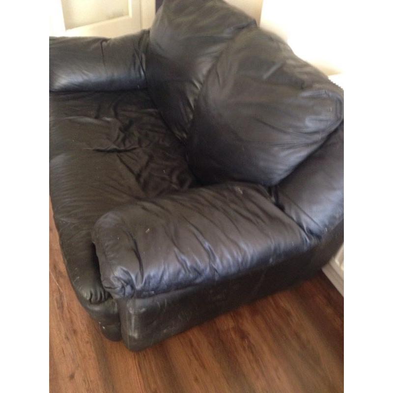 Leather sofa