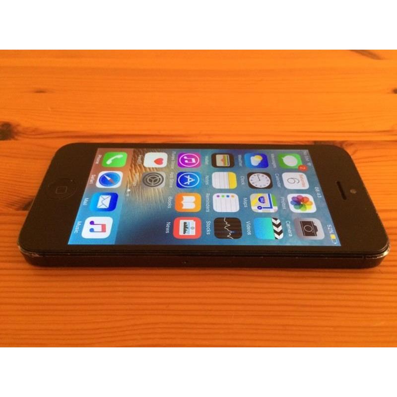 Black iPhone 5 (unlocked, free delivery, more phones available)