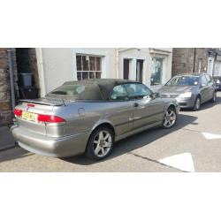 Saab 9-3 aero convertible, private reg low miles 70k Bargin