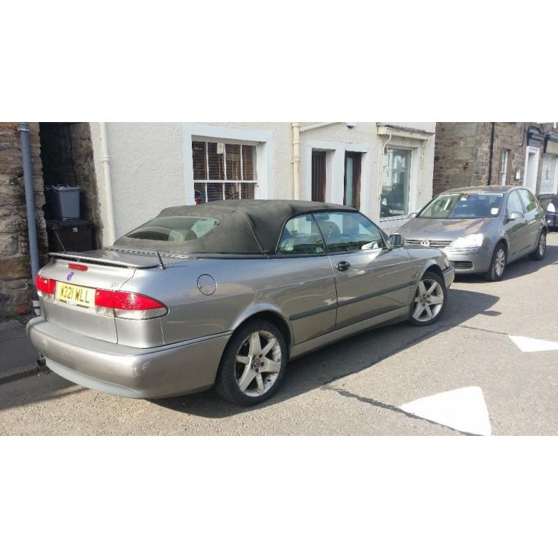 Saab 9-3 aero convertible, private reg low miles 70k Bargin