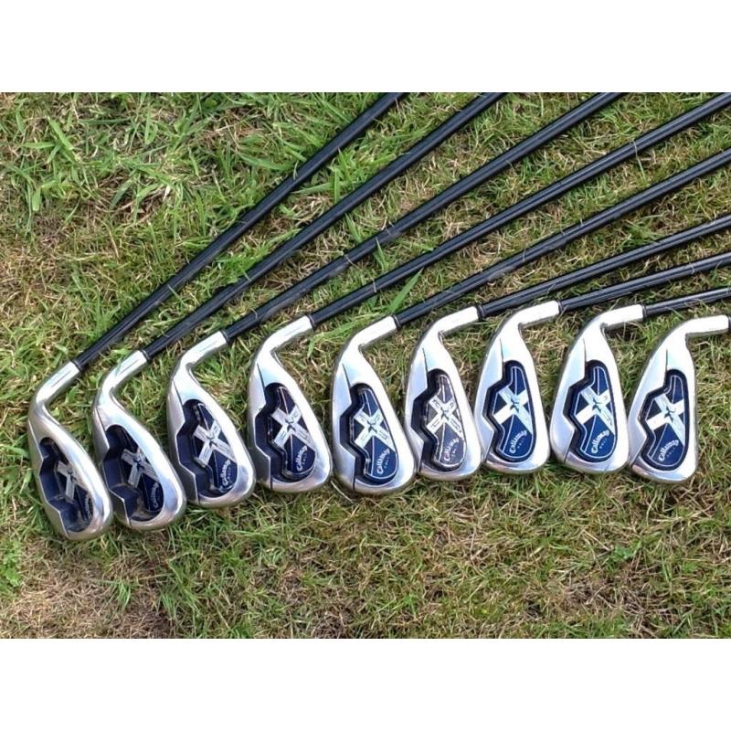 Callaway X18 Golf Irons (3-SW), Graphite Shafts, Great Condition