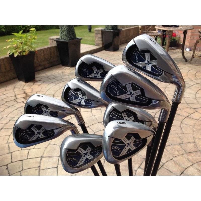 Callaway X18 Golf Irons (3-SW), Graphite Shafts, Great Condition