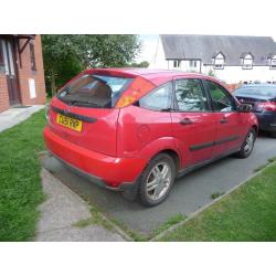 Ford Focus 5dr, red, MOT, good condition