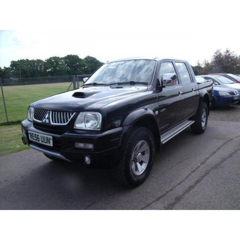 MITSUBISHI L200 4WD TROJAN LWB DCB, Black, Manual, Diesel, 2006