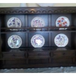 Solid oak dresser.