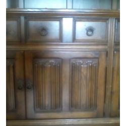 Solid oak dresser.