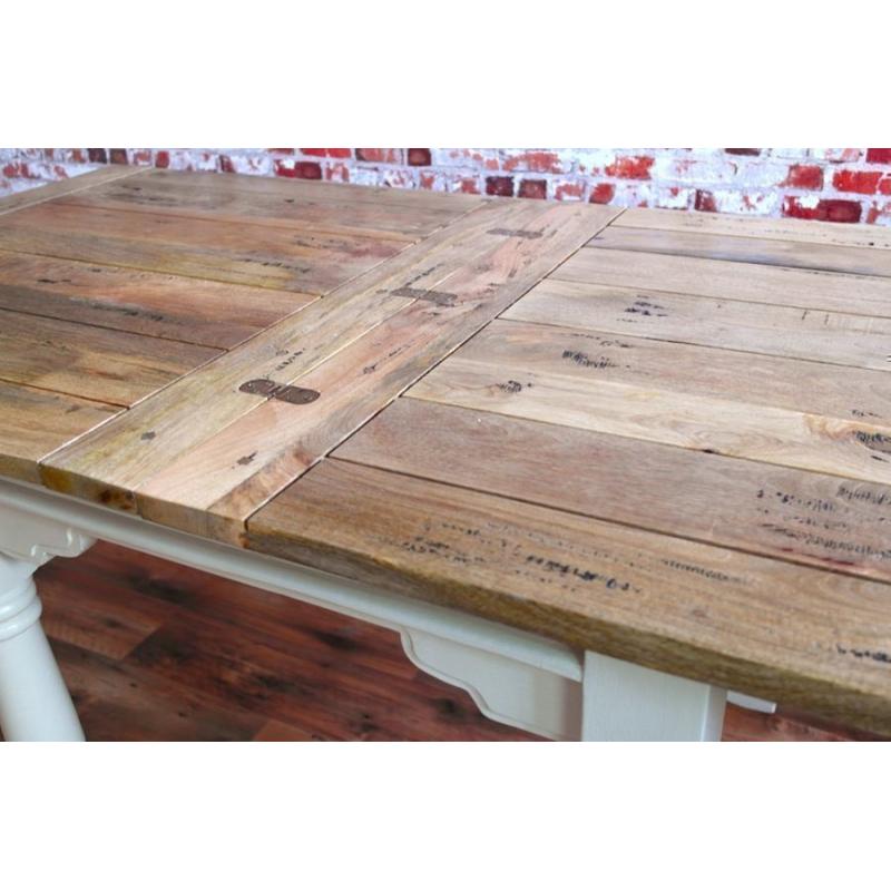 Rustic Dining Table Country Space Saving Extending Ergonomic