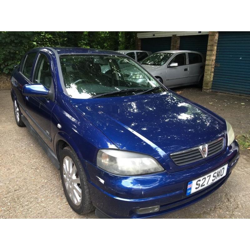 Vauxhall Astra SXI 16V 1598cc petrol 5 speed manual 5 door hatchback 53 Plate 31/12/2003 Blue