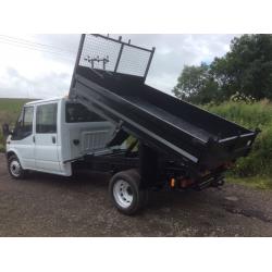 FORD TRANSIT 350 CREWCAB TIPPER 2.4 TD 2007 07 REG 70 000 MILES