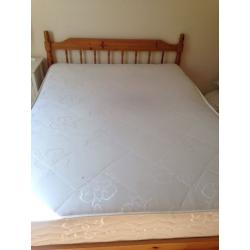 Double bed and mattress