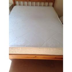 Double bed and mattress