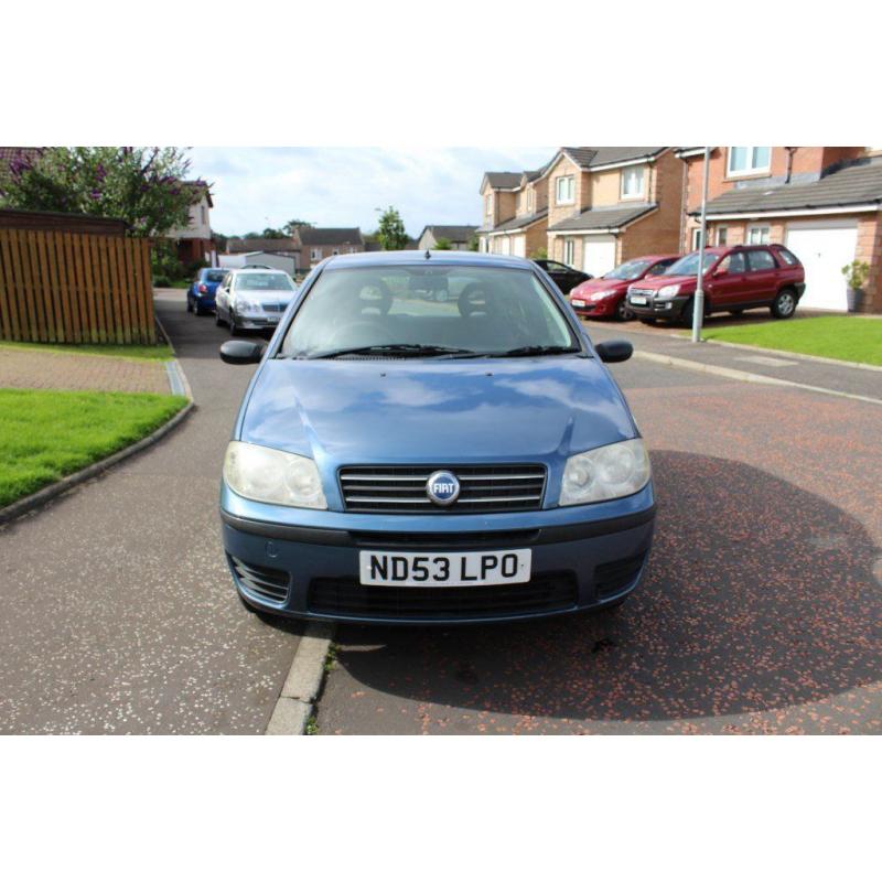 FIAT PUNTO 1.2L 2003 LOW INS & TAX MOT OCT 2016 UP TO 60MPG IMMACULATE FIESTA CORSA CLIO POLO MICRA