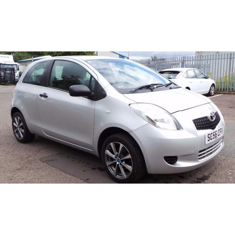 2007 56 TOYOTA YARIS 1.0 T2 3DR MOT 01/17(PART EX WELCOME) FREE DRIVEAWAY INSURANCE