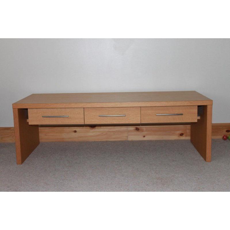 Oak Effect Wooden Coffee Table