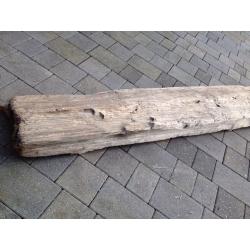 Antique Oak Beam 290cm Long, 28cm wide, 12cm thick.