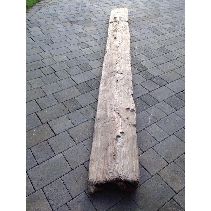 Antique Oak Beam 290cm Long, 28cm wide, 12cm thick.