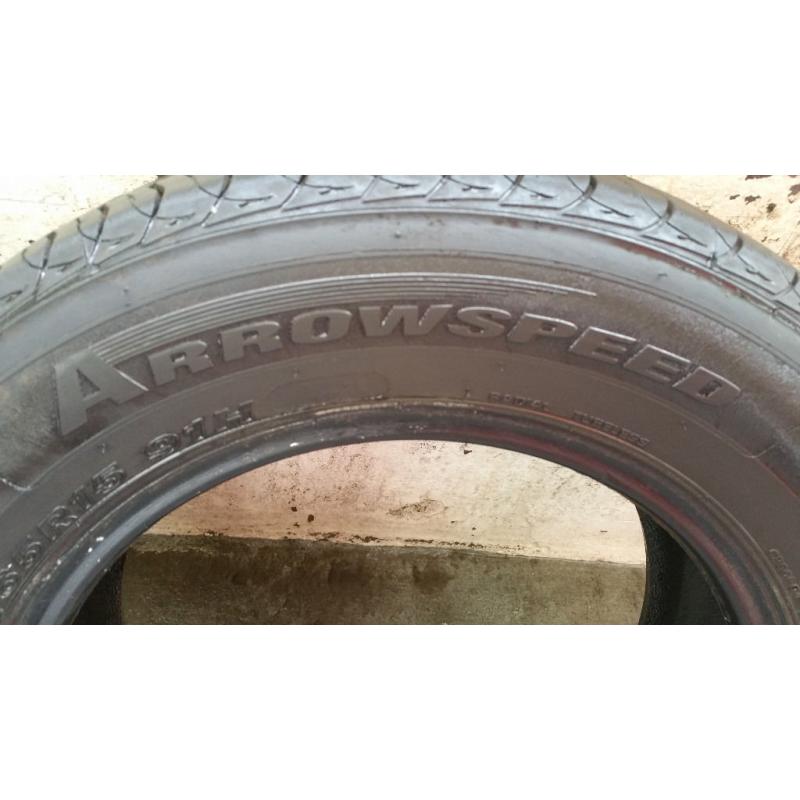 195 65 15 2 x tyres ArrowSpeed Classe Premiere CP661