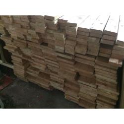 Wood Larch boards for fence, cladding or similar