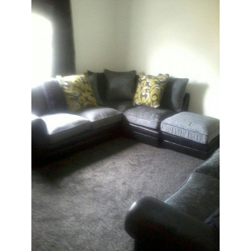 Catarina Corner Sofa With Footstool (& with or without 3 seater sofa)