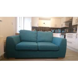 DFS 2 SEATER SOFA BED TEAL