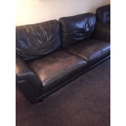 Large Leather Sofa