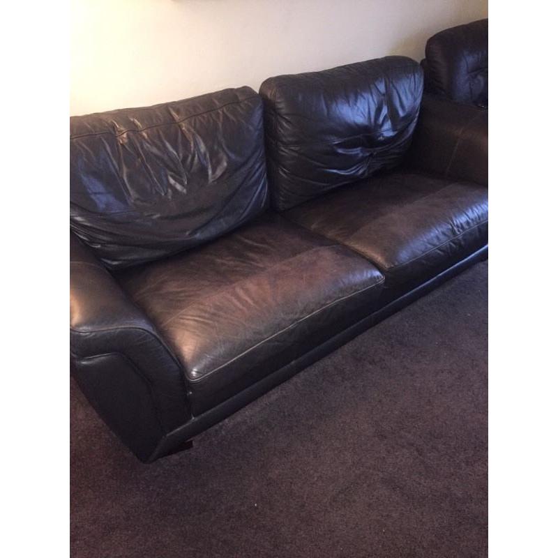 Large Leather Sofa