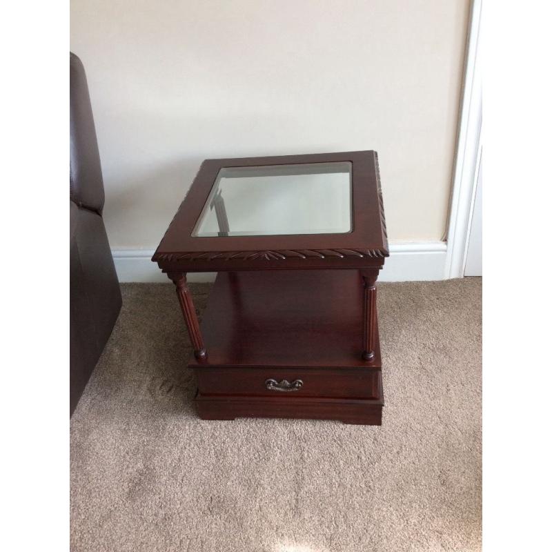 Mahogany occasional table