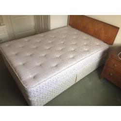 Double divan bed with mattress and headboard. Can deliver.