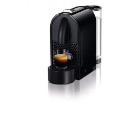 Nespresso U coffee machine in black with stand and pods