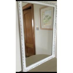 LARGE ornate vintage wall mirror