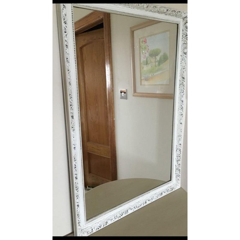 LARGE ornate vintage wall mirror