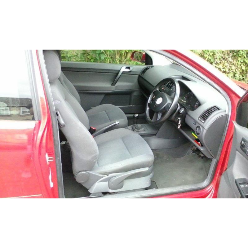 Volkswagen Polo 2003, MOT. July 2017, Red