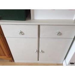 White painted dresser