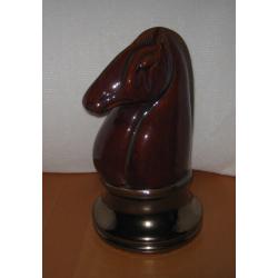 LARGE DECORATIVE ORNAMENT - KNIGHT CHESS PIECE / HORSE