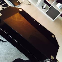 Glass tv stand